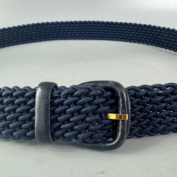 Maus & Hoffman Handbraided Elastic Belt – Navy Blue, Size 95/38 - Picture 2 of 10